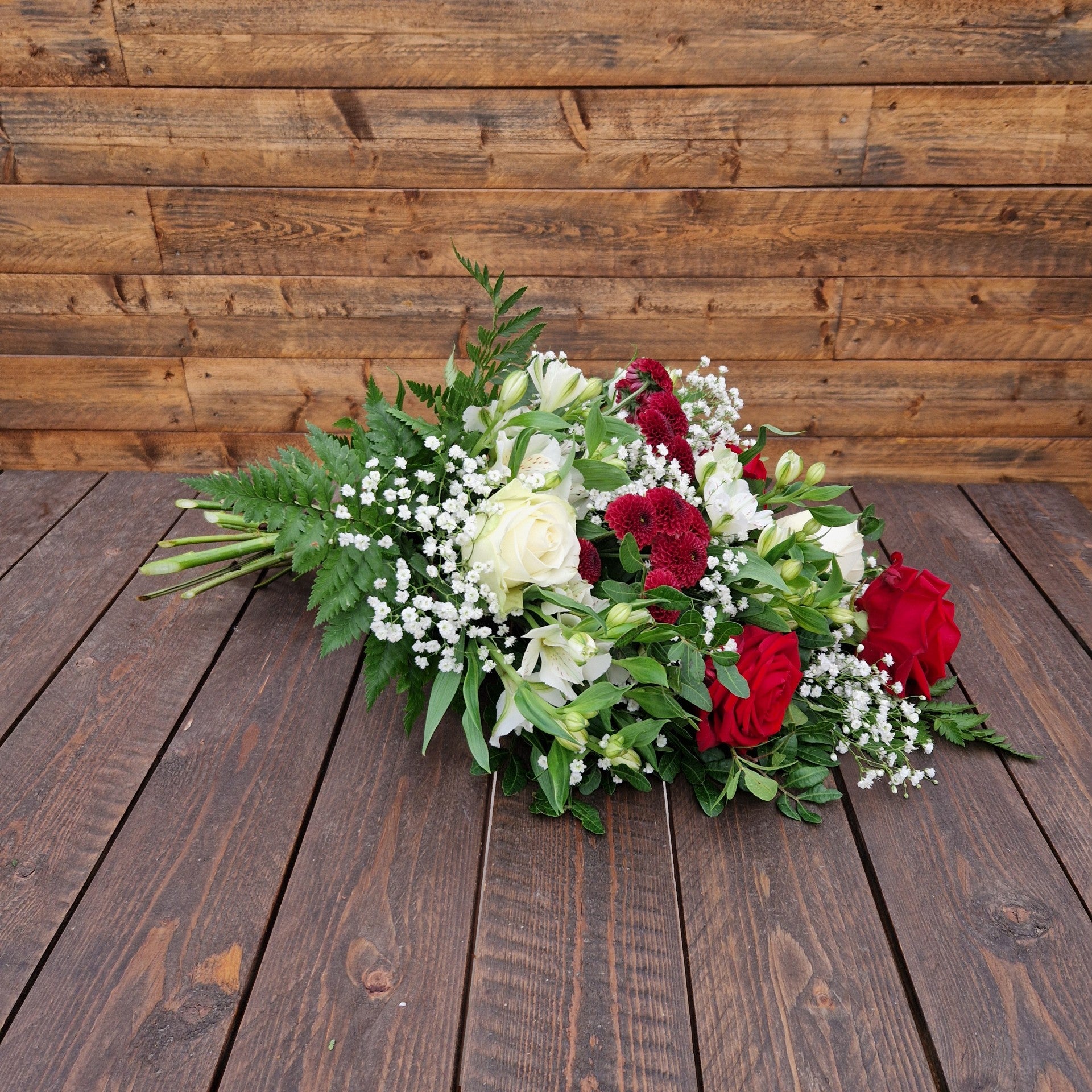 Begravning - Liggande bukett - Liten